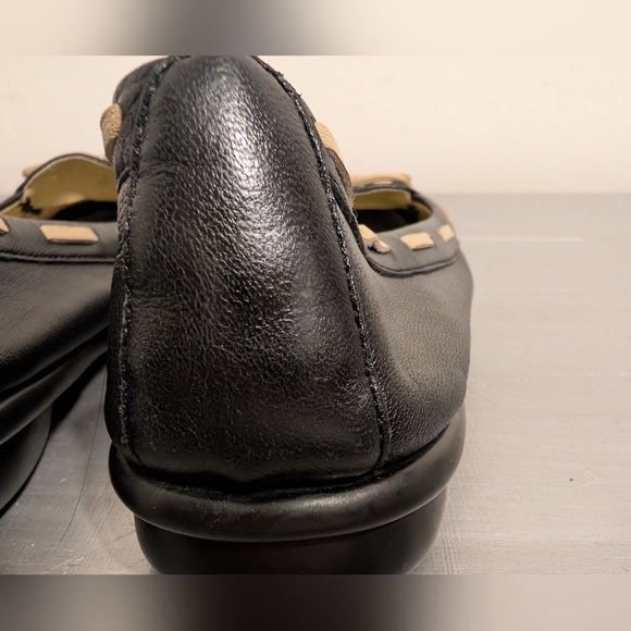 Aerosoles Jam Slip-on Linen Leather Black Ladies Flats Shoes 8M - Picture 6 of 16